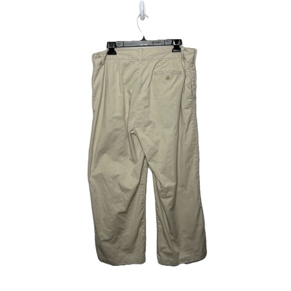 Vintage Y2K GAP  Khaki Tan Cream Straight Leg Pants Zipper fly Size 14R Womens - Picture 2 of 5